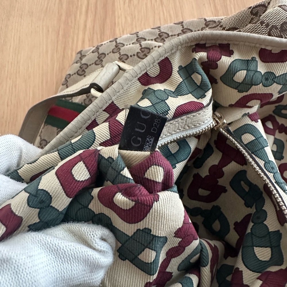 Gucci Cherry line Open Tote Bag - Picture 11 of 16